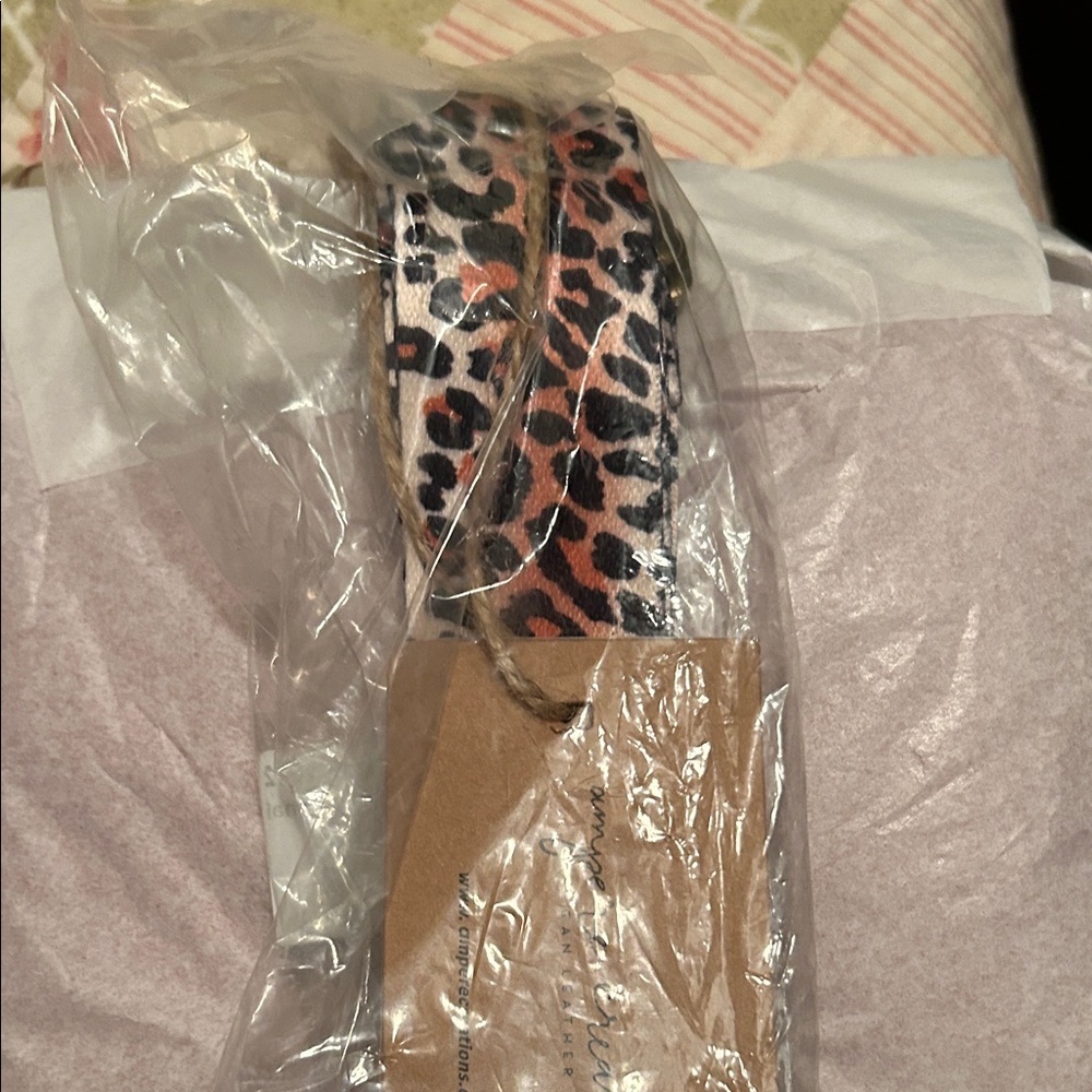 Exotic Animal Print Strap with Gold Hardware - Picture 5 of 5